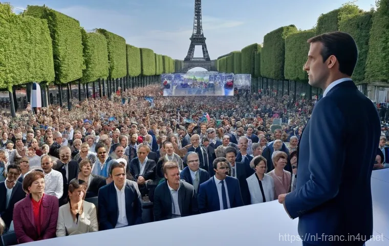 프랑스 현대 정치사 개요 - A conceptual illustration reflecting the economic challenges and parliamentary fragmentation in Fran...